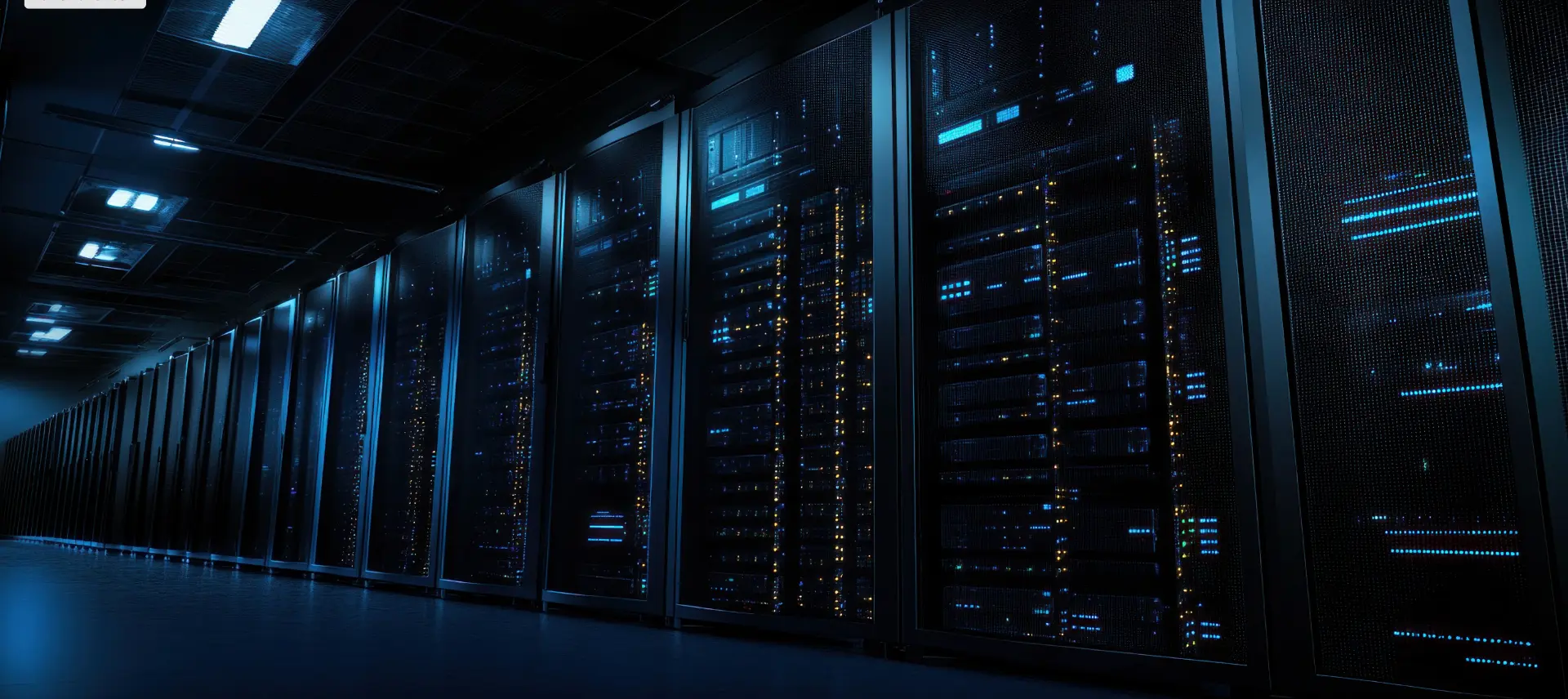 Corredor de racks de infraestrutura de rede NetFibra